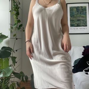 Cream slip dress